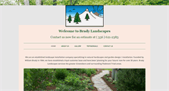 Desktop Screenshot of bradylandscapesnc.com