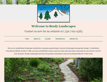 Tablet Screenshot of bradylandscapesnc.com